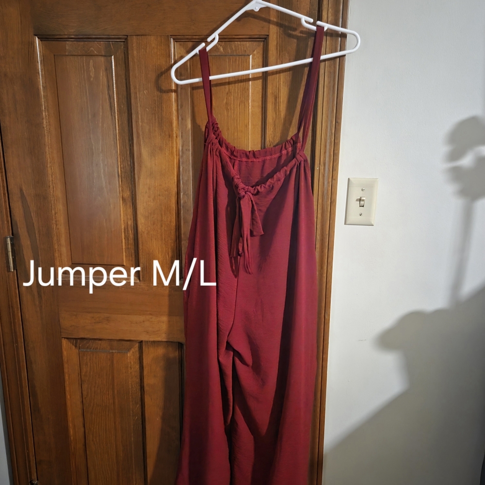 Elegant Burgundy Jumpsuit